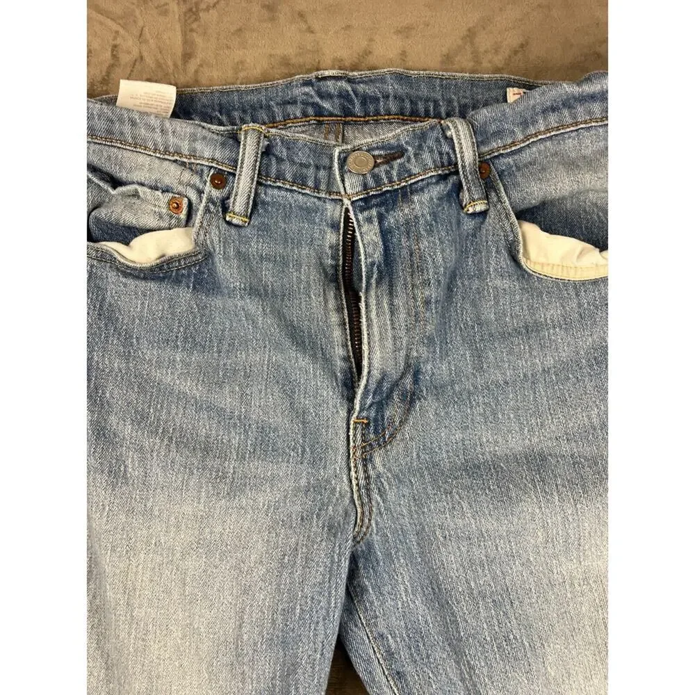 Levi's 511 Denim Jeans Mens 36x34 Blue White Oak Cone Denim‎ Vintage